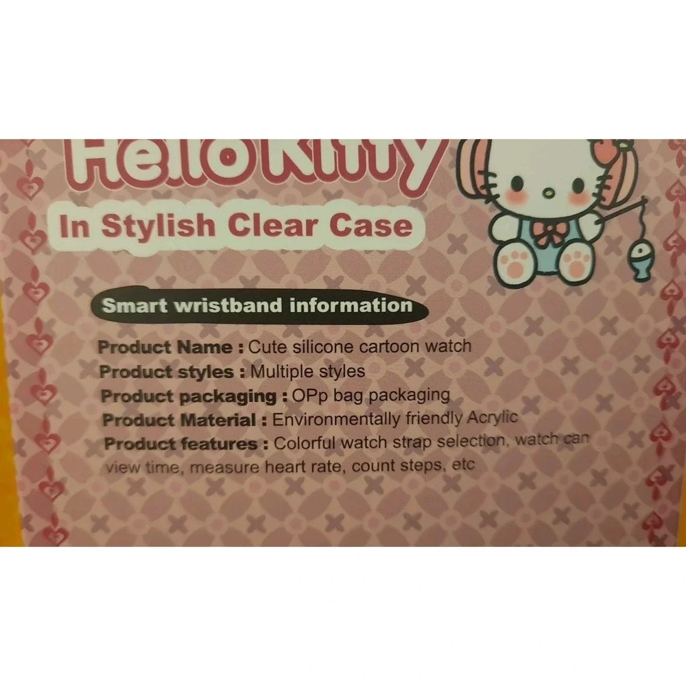 TWS Hello Kitty Digital Smart Watch With Earbuds NIB